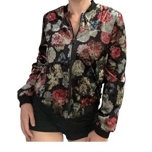 New! Women’s BCBG Floral Women's Bomber Jacket- Small